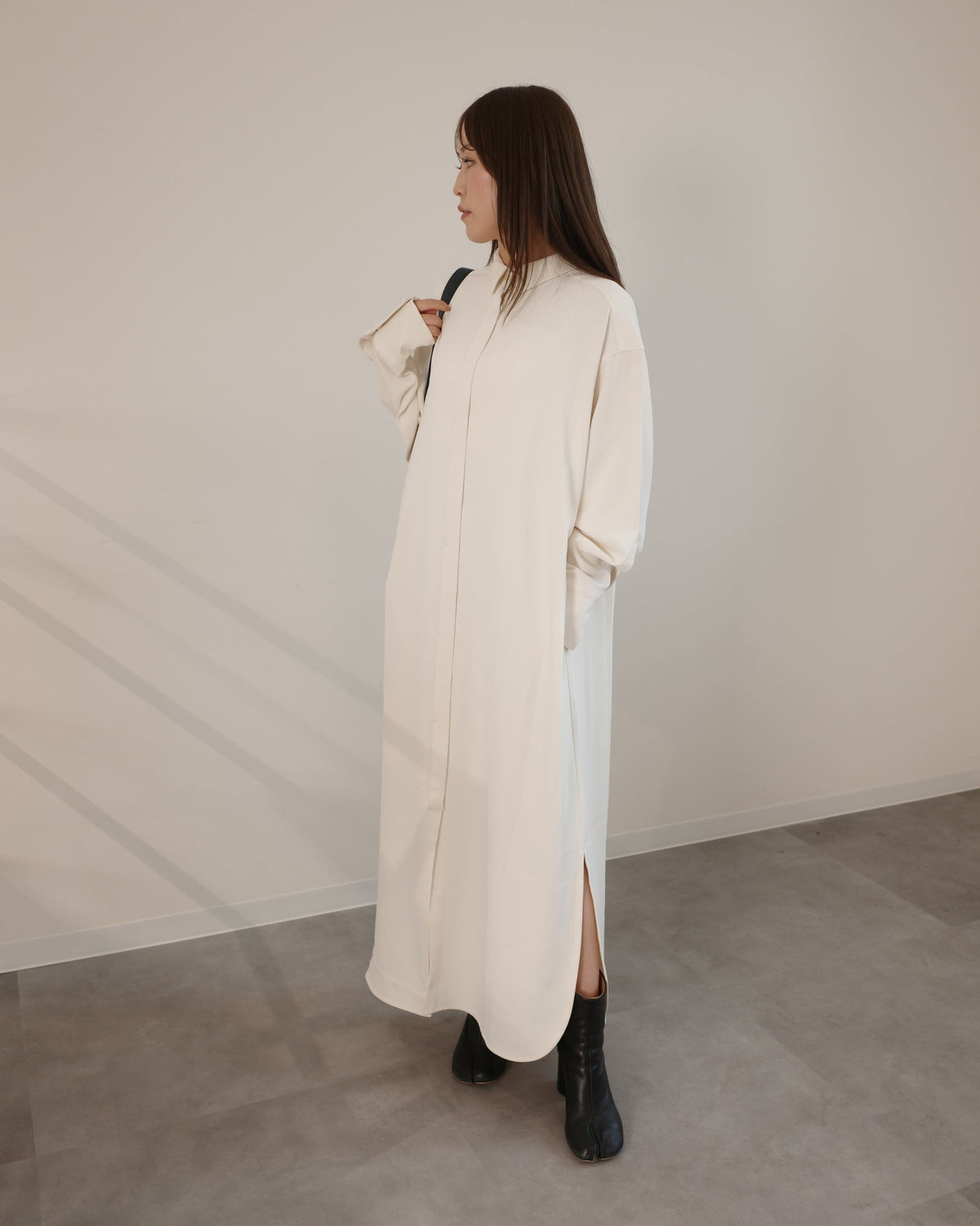 suppleシャツワンピース