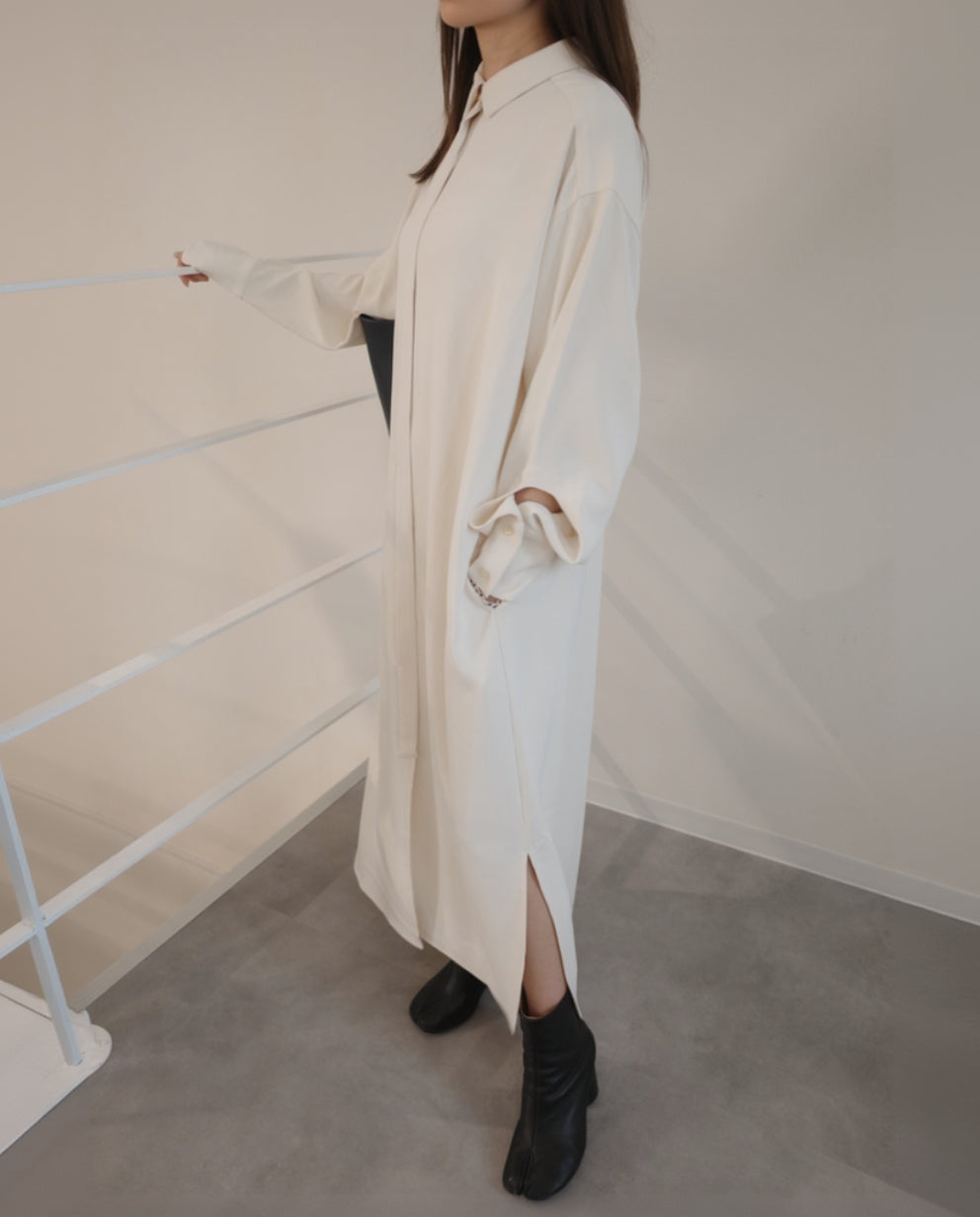 suppleシャツワンピース