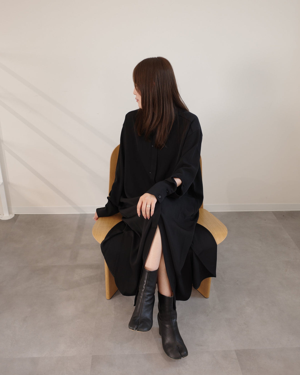 suppleシャツワンピース