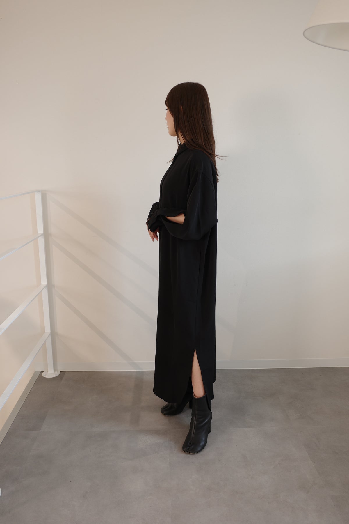 suppleシャツワンピース