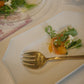 BRASSで出来た丸いフォルムのフォーク