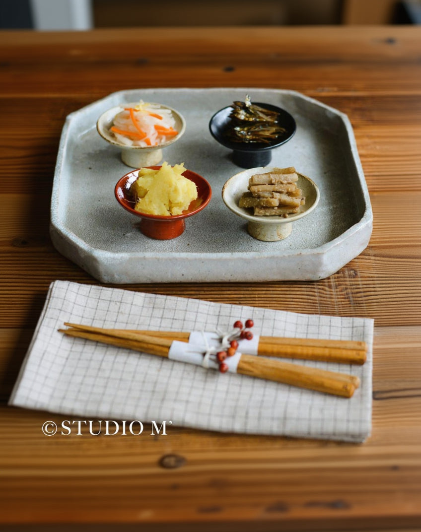 錆かいらぎ 隅切尺皿