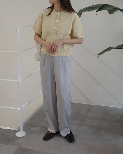 サマーボタンニット