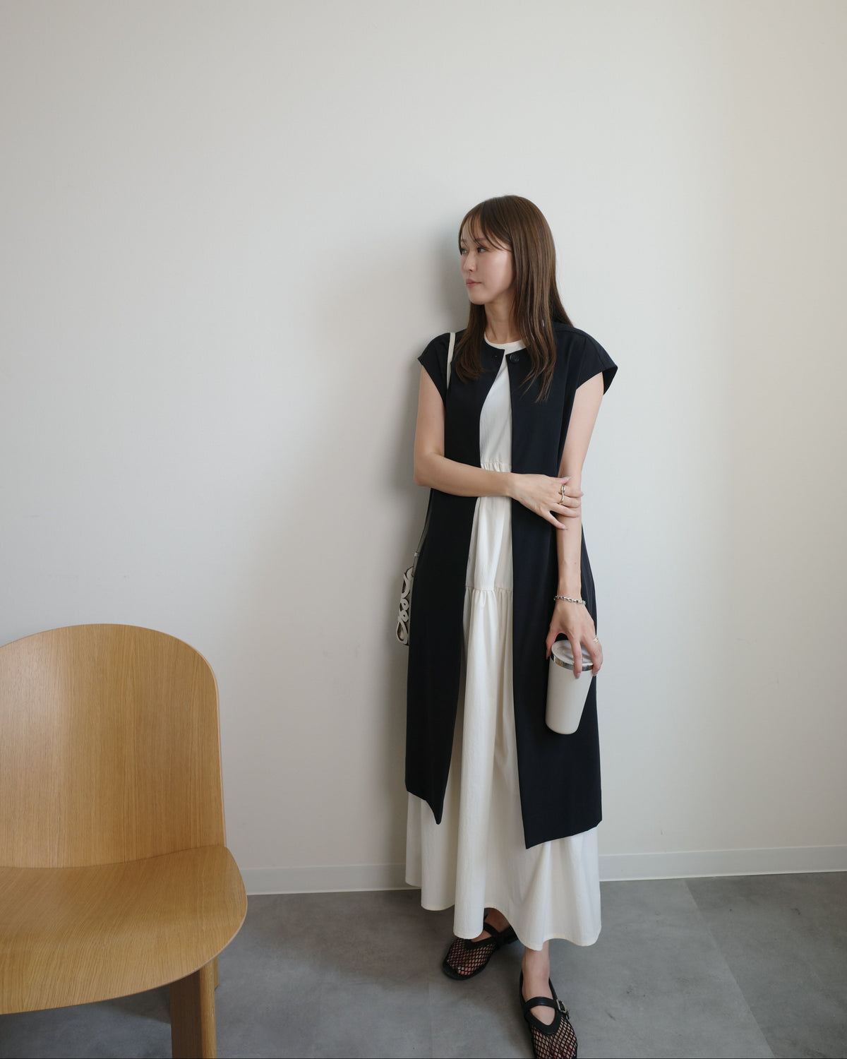 モードロングジレ