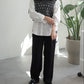 V neck holed knit vest